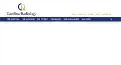 Desktop Screenshot of carolinaradiology.com