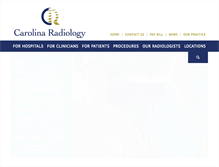 Tablet Screenshot of carolinaradiology.com